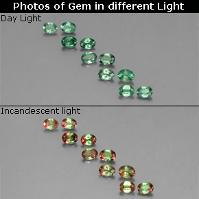 1.29 ct Multicolor Alexandrite Gemstone, Alexandrite Gem in Oval Facet Shape for Sale.