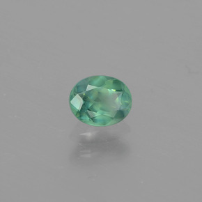 0.45 ct Multicolor Alexandrite Stone, Natural Alexandrite in Oval Facet Shape for Sale