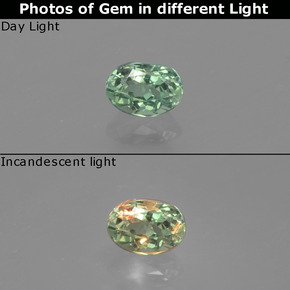 0.23 ct Multicolor Alexandrite Gemstone, Alexandrite Gem in Oval Facet Shape for Sale.