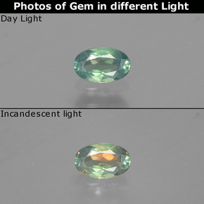 0.26 ct Multicolor Alexandrite Gemstone, Alexandrite Gem in Oval Facet Shape for Sale.