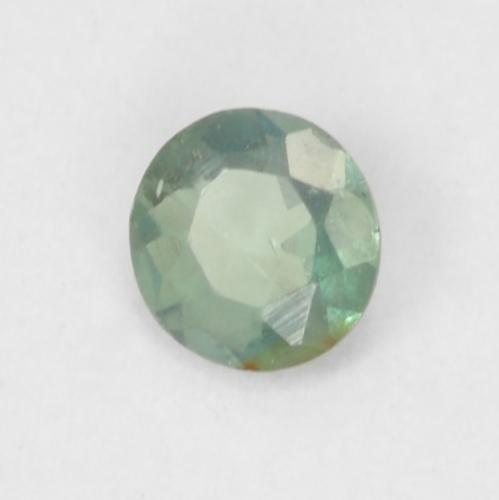 0.07 ct Green Alexandrite Stone, Natural Alexandrite in Round Facet Shape for Sale