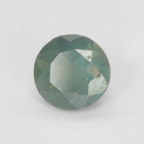 0.09 ct Green Alexandrite Stone, Natural Alexandrite in Round Facet Shape for Sale