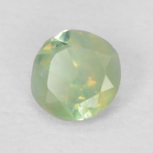 0.07 ct Green Alexandrite Stone, Natural Alexandrite in Round Facet Shape for Sale
