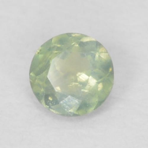 0.08 ct Green Alexandrite Stone, Natural Alexandrite in Round Facet Shape for Sale