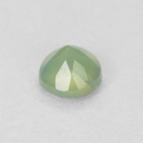 Alexandrite Gemstone in 2.1 mm (calibrated) Size for Sale, Alexandrite Stone in Very Light Green Color