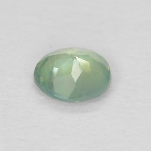 Alexandrite Gemstone in 2.4 mm (calibrated) Size for Sale, Alexandrite Stone in Very Light Sage Green Color