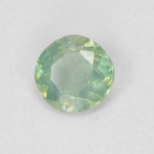 0.06 ct Green Alexandrite Stone, Natural Alexandrite in Round Facet Shape for Sale