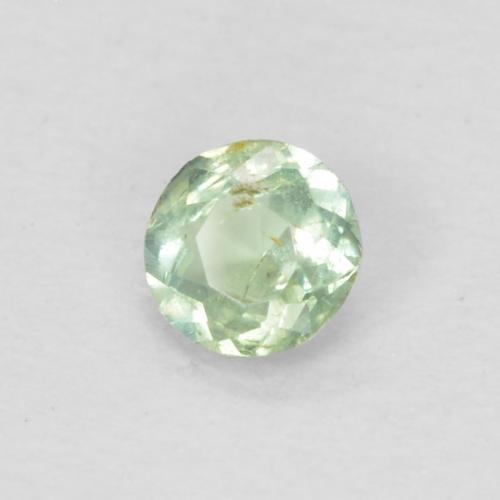 0.09 ct Green Alexandrite Stone, Natural Alexandrite in Round Facet Shape for Sale