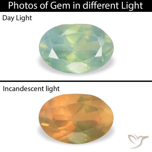 0.09ct Natural Light Green Alexandrite, Oval, VS