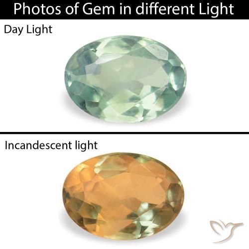 0.07ct Natural Light Mint Green Alexandrite, Oval, VVS-VS