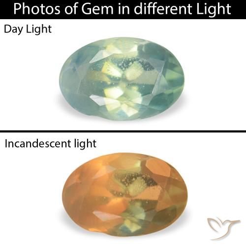 0.08ct Natural Cool Green Alexandrite, Oval, VVS-VS