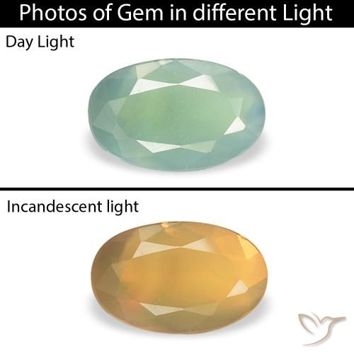 0.34ct Natural Light Mint Green Alexandrite, Oval, VS-SI