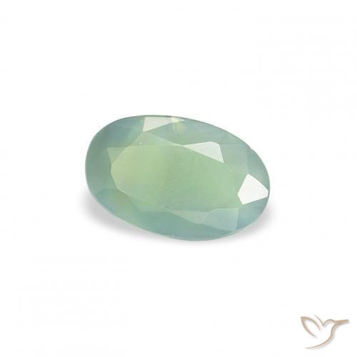 0.34 ct Green Alexandrite Stone, Natural Alexandrite in Oval Facet Shape for Sale