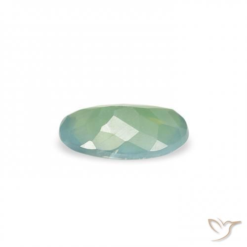 Alexandrite Gemstone in 5.8 x 3.7 mm Size for Sale, Alexandrite Stone in Light Mint Green Color