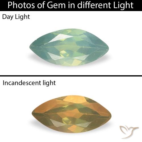 0.16ct Natural Medium Green Alexandrite, Marquise, VVS-VS