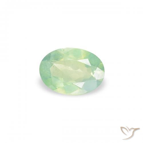 0.18 ct Green Alexandrite Stone, Natural Alexandrite in Oval Facet Shape for Sale