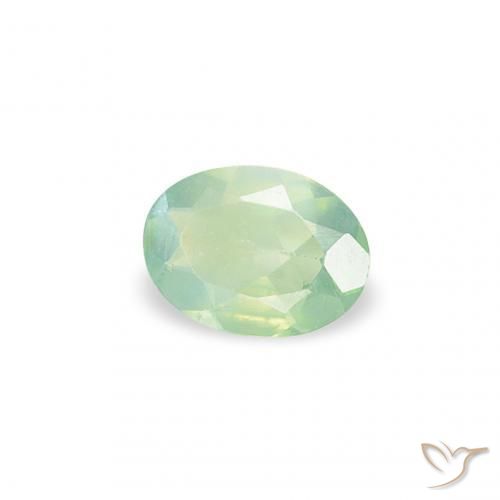 0.12 ct Green Alexandrite Stone, Natural Alexandrite in Oval Facet Shape for Sale