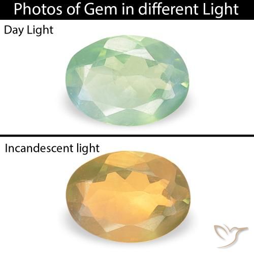 0.12ct Natural Light Green Alexandrite, Oval, VVS-VS