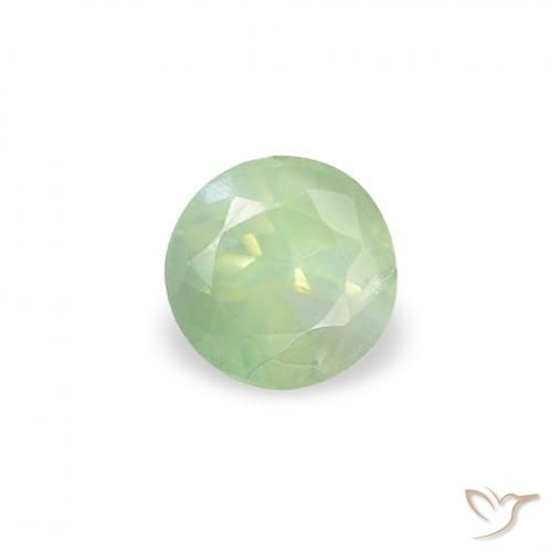 0.19 ct Green Alexandrite Stone, Natural Alexandrite in Round Facet Shape for Sale