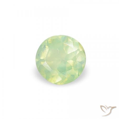 0.10 ct Green Alexandrite Stone, Natural Alexandrite in Round Facet Shape for Sale
