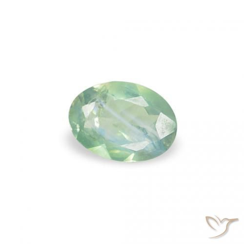 0.07 ct Green Alexandrite Stone, Natural Alexandrite in Oval Facet Shape for Sale