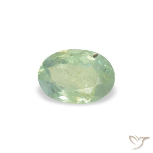 0.49 ct Green Alexandrite Stone, Natural Alexandrite in Oval Facet Shape for Sale