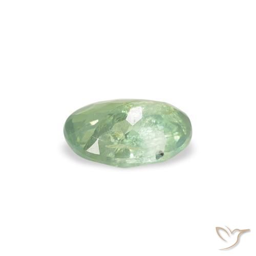 Alexandrite Gemstone in 5.7 x 4.1 mm Size for Sale, Alexandrite Stone in Very Light Green Color