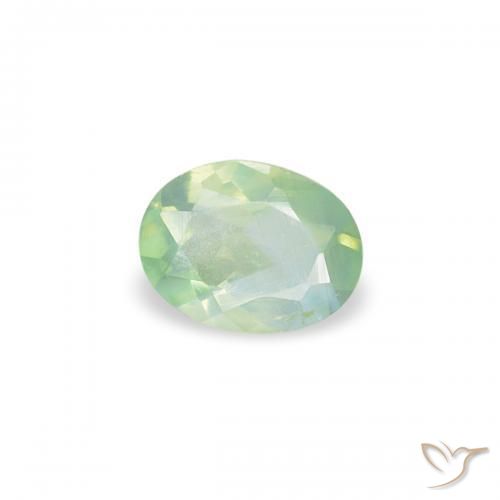0.16 ct Green Alexandrite Stone, Natural Alexandrite in Oval Facet Shape for Sale