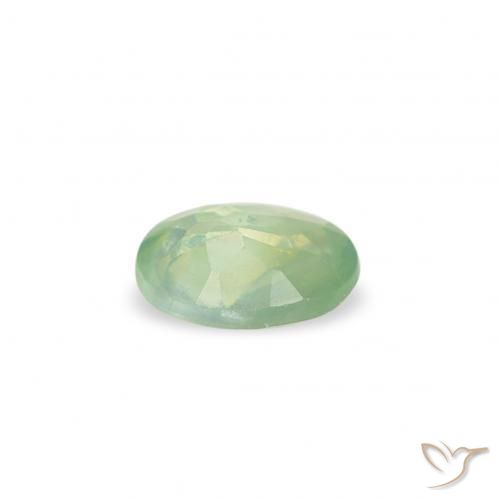 Alexandrite Gemstone in 4.1 x 3.1 mm Size for Sale, Alexandrite Stone in Very Light Green Color