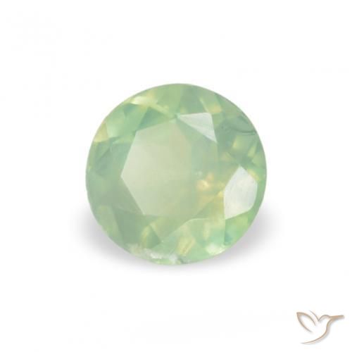 0.13 ct Green Alexandrite Stone, Natural Alexandrite in Round Facet Shape for Sale