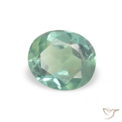 0.15 ct Green Alexandrite Stone, Natural Alexandrite in Oval Facet Shape for Sale