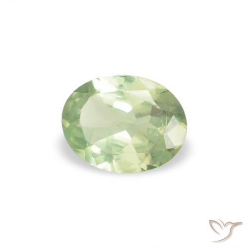 0.17 ct Green Alexandrite Stone, Natural Alexandrite in Oval Facet Shape for Sale