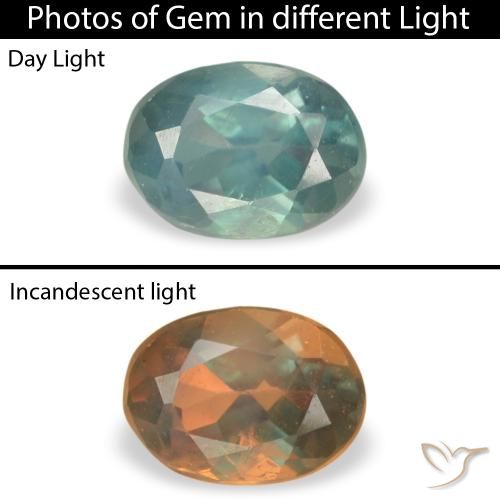 0.21ct Natural Medium Green Alexandrite, Oval, VS