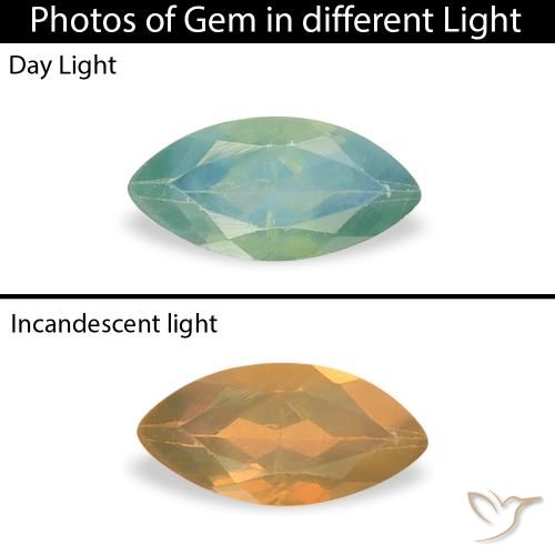 0.20ct Natural Green Blue Tone Alexandrite, Marquise, VVS-VS