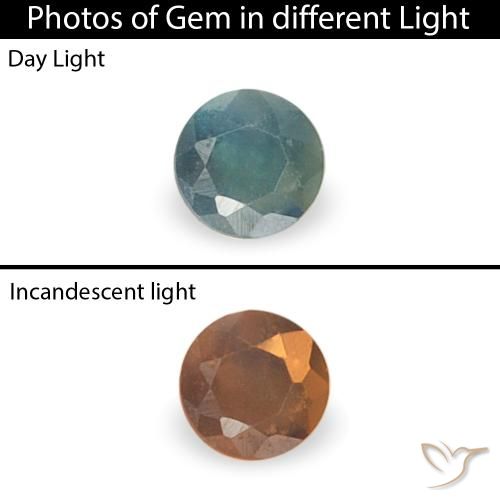 0.03ct Natural Green-Blue Alexandrite, Round, VS