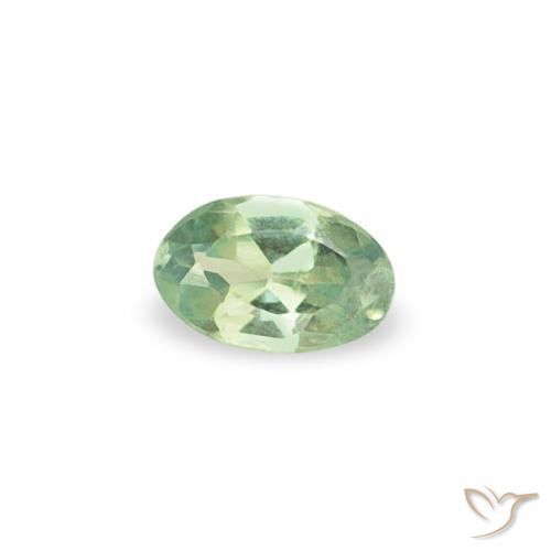 0.06 ct Green Alexandrite Stone, Natural Alexandrite in Oval Facet Shape for Sale