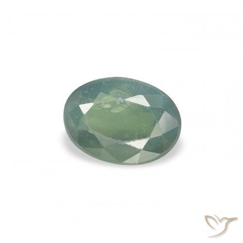 0.64 ct Turquoise Alexandrite Stone, Natural Alexandrite in Oval Facet Shape for Sale