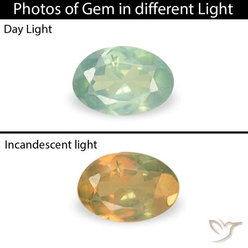 0.07ct Natural Bluish Green Alexandrite, Oval, VS
