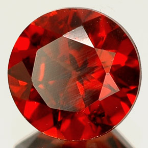 1.14 ct Red Almandine Garnet Stone, Natural Almandine Garnet in Round Facet Shape for Sale