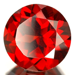 2.10 ct Red Almandine Garnet Stone, Natural Almandine Garnet in Round Facet Shape for Sale