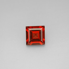 1.17 ct Red Almandine Garnet Gemstone, Almandine Garnet Gem in Square Facet Shape for Sale.