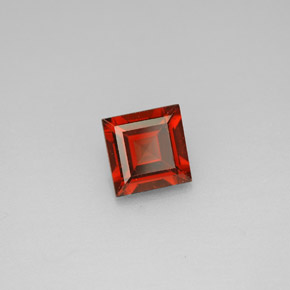 1.17 ct Red Almandine Garnet Stone, Natural Almandine Garnet in Square Facet Shape for Sale