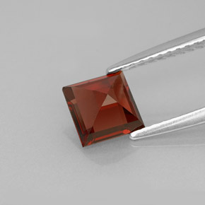 Almandine Garnet Gemstone in 6 x 6 mm (calibrated) Size for Sale, Almandine Garnet Stone in Orange Red Color