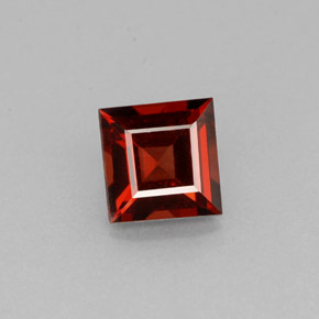 1.04 ct Red Almandine Garnet Gemstone, Almandine Garnet Gem in Square Facet Shape for Sale.