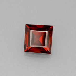 1.04 ct Red Almandine Garnet Stone, Natural Almandine Garnet in Square Facet Shape for Sale