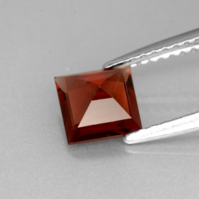 Almandine Garnet Gemstone in 5.9 x 5.7 mm Size for Sale, Almandine Garnet Stone in Orange Red Color
