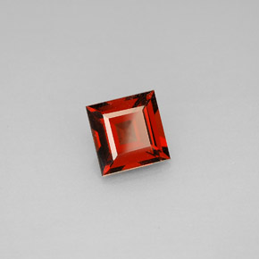 1.18 ct Red Almandine Garnet Stone, Natural Almandine Garnet in Square Facet Shape for Sale