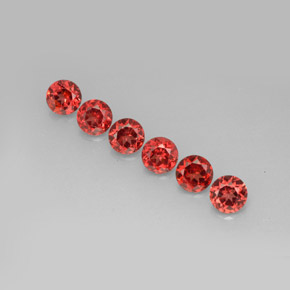 1.87 ct Red Almandine Garnet Gemstone, Almandine Garnet Gem in Round Facet Shape for Sale.