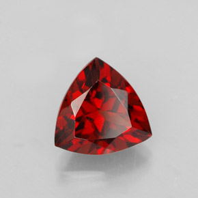 1.53 ct Red Almandine Garnet Stone, Natural Almandine Garnet in Trillion Facet Shape for Sale