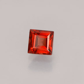 0.59 ct Red Almandine Garnet Stone, Natural Almandine Garnet in Square Facet Shape for Sale